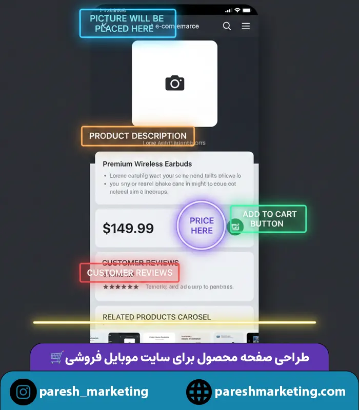 طراحی سایت فروشگاه موبایل