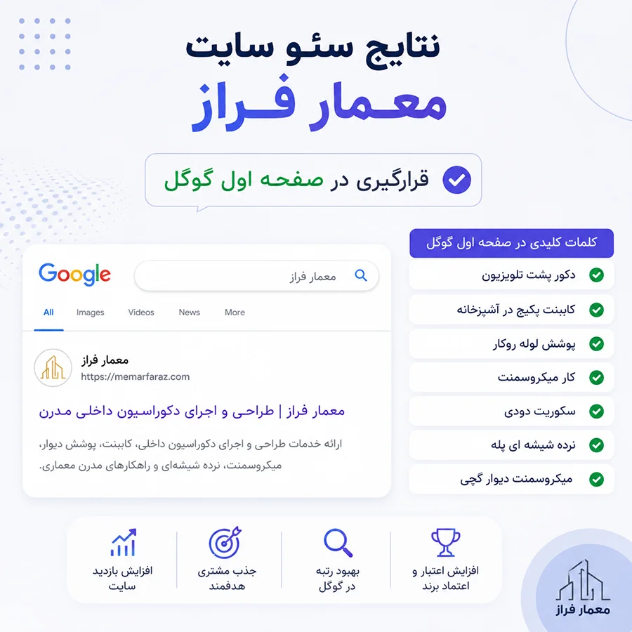 نتایج سئو سایت 2