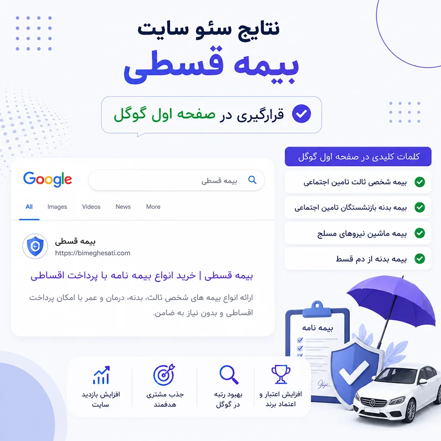 نتایج سئو سایت 4
