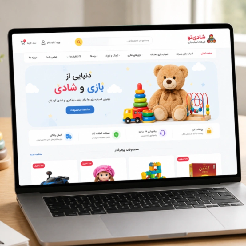 طراحی سایت فروشگاه اسباب بازی