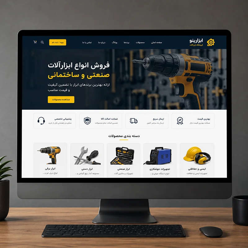 نمونه کار طراحی سایت ابزار2