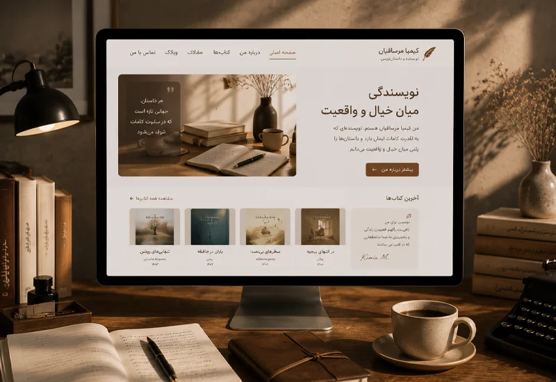نمونه کار طراحی سایت - رزومه ای3