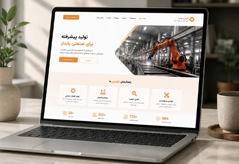 نمونه کار طراحی سایت شرکتی 2