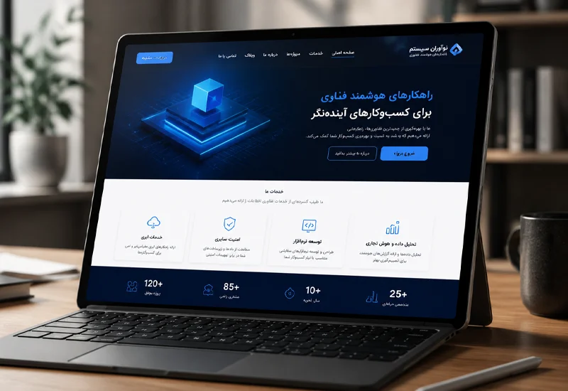 نمونه کار طراحی سایت شرکتی 3