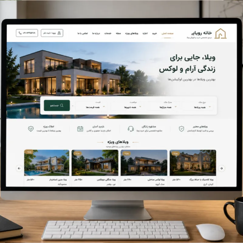 سفارش طراحی و ساخت سایت املاک