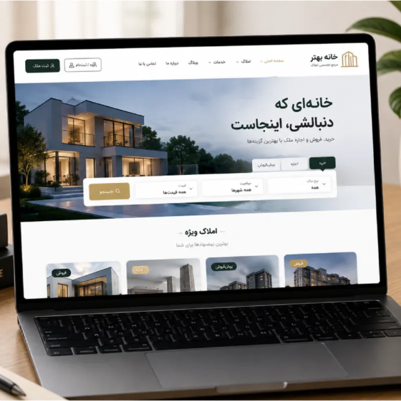 سفارش طراحی و ساخت سایت املاک