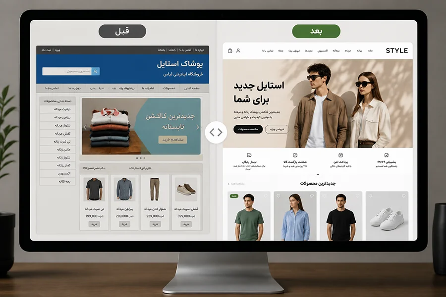خدمات بازطراحی وبسایت