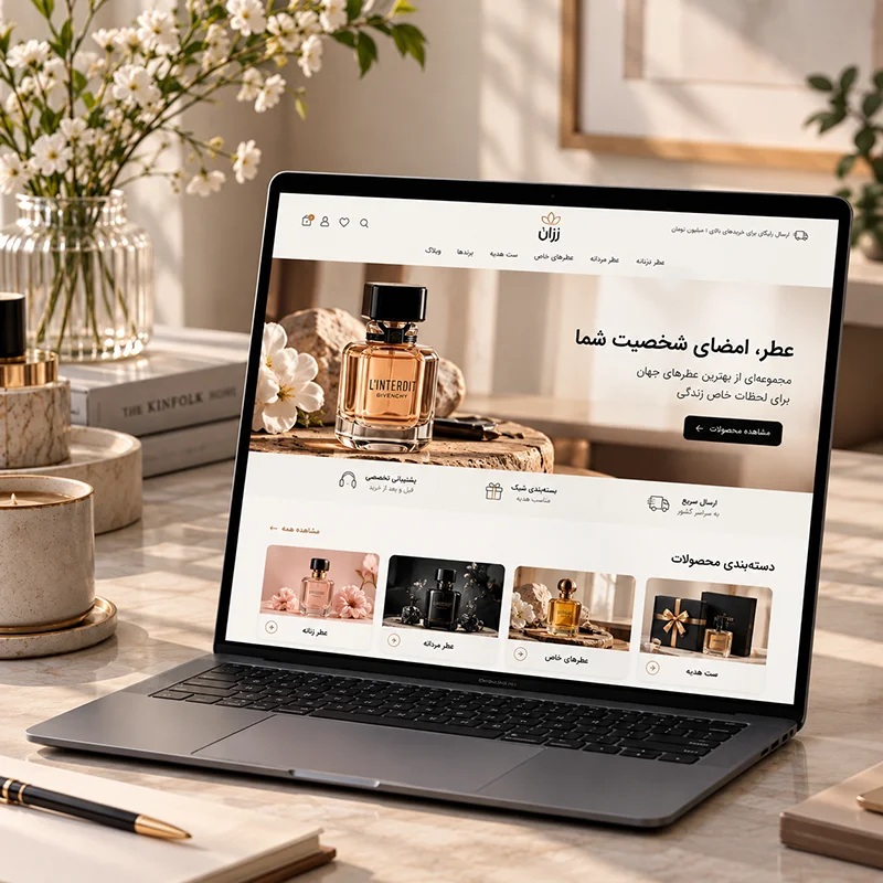 نمونه کار طراحی سایت آرایشی 2